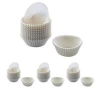 ORIGINAL KAISER Inspiration - Moldes de papel blanco para 200 mini magdalenas/muffins/cupcakes Ø 4,5cm (Paquete de 4)