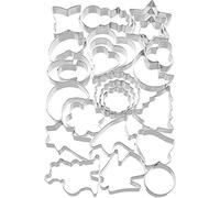 ORIGINAL KAISER - Juego moldes para Cortar Galletas, Acero Inoxidable, 25 Piezas