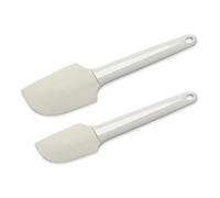 ORIGINAL KAISER Patisserie - Set 2 espátulas silicona 27 y 24 cm con núcleo metal, aptas para lavavajillas, resistentes al calor, blanco