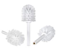 Original KEUCO Cabezal de cepillos de Repuesto Blanco, 3 Unidades, para Edition 400 Juego de cepillos para WC, Ø 6,7 cm, Cabezal de cepillos para WC de Repuesto