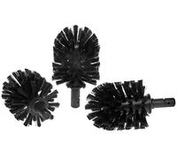 Original KEUCO Cabezal de cepillos de Repuesto Negro, 3 Unidades, para Plan, Rose, AVENO, REVA, MOLL, Edition 90 Juego de cepillos para WC, Ø 6,7 cm, Cabezal de cepillos de Repuesto