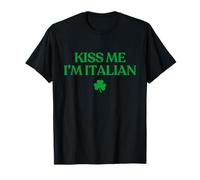 Original Kiss Me Im Italian Shirt Funny St Patricks Day Camiseta