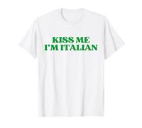 Original Kiss Me Im Italian Shirt Funny St Patricks Day Camiseta
