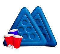 Original Kit de Pong de Cerveza Flotante 2 flotadores inflables | 12 Tazas Rojas | 2 Bolas | Fiesta en la Piscina de Beer Pong | Juego de Beber | Juego de Verano | Al Aire Libre | OriginalCup®