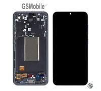 Original LCD Touch Screen with Frame for Samsung Galaxy S24 FE 5G S721B Negro