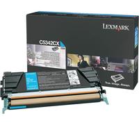 Original Lexmark Tóner C5342CX Cian para Optra C 534/C 534