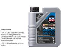Liqui Moly 3755, Top Tec 4600 5W-30 Aceite antifricción, 1 L