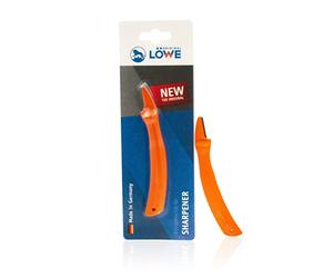 Original LÖWE Afilador de cuchillas - 0022|Afilador para tijeras de podar, tijeras industriales con mango de poliamida para afilar la hoja|Fabricado en Alemania