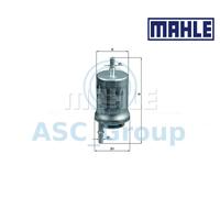 Original MAHLE Motor de Repuesto en Línea de Combustible Filtro Kl 176/6d