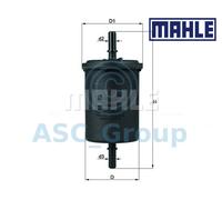 Original MAHLE Motor de Repuesto en Línea de Combustible Filtro Kl 416/1