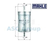 Original MAHLE Motor de Repuesto en Línea de Combustible Filtro KL 767