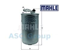 Original MAHLE Motor de Repuesto en Línea de Combustible Filtro KL 792