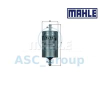 Original MAHLE Motor de Repuesto en Línea Filtro Combustible KL 14