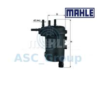 Original MAHLE Motor de Repuesto en Línea Filtro Combustible KL 633D