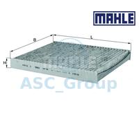 Original MAHLE Recambio Interior Aire Filtro de Polen Habitáculo Lak 182 LAK182