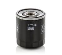 MANN-FILTER, W 7058 Filtro de aceite | Para vehículos de pasajeros, Filtración máxima, Protección del motor, Sellado de alta calidad, Calidad original OE