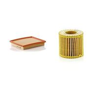 Original MANN-FILTER Filtro de aire C 22 009 - Para Automóviles + Filtro de aceite HU 6006 z - Set de filtro de aceite juego de juntas - Para automóviles