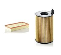 Original MANN-FILTER Filtro de aire C 39 002 - Para Automóviles + Original Filtro de aceite HU 8005 Z - Set de filtro de aceite juego de juntas - Para automóviles