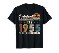 Original mayo 1955 70º Cumpleaños Vintage Regalo Camiseta