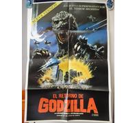 Original Mexican Movie Poster Gojira Godzilla The Legend Is Reborn Raymond Burr