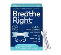Original Nasal Strips Clear Sm/Med For Sensitive Skin Drug-Free Snoring Solution & Nasal Congestion Relief Caused by Colds & Allergies 30 ct (Packaging May Vary)