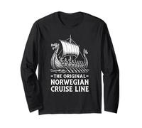 Original Norwegian Cruise Line Viking Humor Divertido Vikingos Manga Larga