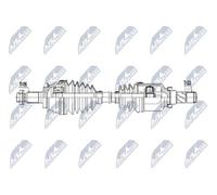 Semieje Eje delantero, izquierda NPW-BM-243 NTY para MINI MINI MINI Descapotable