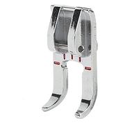 Original Opening Patch Embroidery Presser Foot for Most Household Sewing Machines | Stainless Steel Foot for Embroidery/Appliques/Monograms | Clear View Stitching & Side Cutter