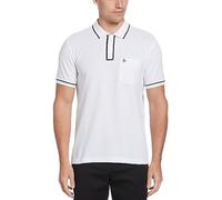 ORIGINAL PENGUIN Earl Polo Org PIQ St Camisa, Blanco Brillante, S para Hombre