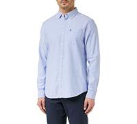 Original Penguin LS Eco Oxford W Stre Camisa, Azul De Amparo, XL para Hombre