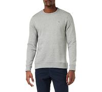 Original Penguin Pegatina L/S Pete Fleece Crew Sudadera, Brezo de Lluvia, XXL para Hombre
