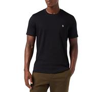 Original Penguin Camiseta pequeña con Logotipo Bordado, True Black 010, M para Hombre