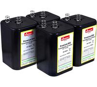 Original piojos 6 V batería en bloque de repuesto para farol batería IEC 4R25 Juego de 4, zinc de carbón, 6 V