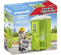 Original PLAYMOBIL® 71435 Aseo portátil City Action - Juguete Caja