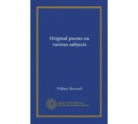 Original poems on various subjects