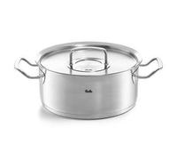 Fissler Original-Profi Collection Cacerola de 4,6 L y 24 cm de diámetro, acero inoxidable, con tapa de metal, inducción