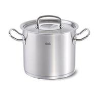 Fissler Original-Profi Collection Olla alta de 14 L y 28 cm de diámetro, acero inoxidable, con tapa de metal, escala de medición interior, inducción