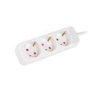 Lanberg Regleta 3 tomas Schuko blanca 1,5 m
