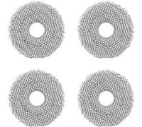Original roborock Paño de Limpieza Giratorio Antibacteriano, Trapeador para Robot Aspirador roborock Qrevo Slim/Qrevo MaxV/Qrevo Master/Qrevo Pro/Qrevo Plus/Qrevo S/Qrevo, 4 Piezas