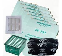 Original Set 6 Bolsas Filtro 6 Dovinas 1 Microfiltro Higiénico 1 Filtro de Proteccion del Motor para Kobold VK130/131 VOrwerk