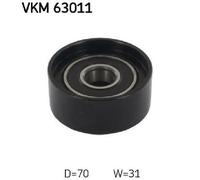 Original SKF Rodillo De Desviación/Guía De Correa De Poli V VKM 63011 Para Honda