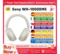 Original Sony WH-1000XM5 Auriculares estéreo inalámbricos con cancelación de ruido Bluetooth sobre la oreja llamadas cristalinas Batería de alta resolución 30h Midnight Blue