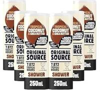 Original Source Gel de ducha de coco y manteca de karité, 6 x 250 ml