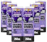 Original Source Laid-Back Lavanda y Árbol de Té Ducha 6 paquetes de 250 ml