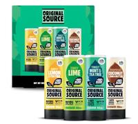 Original Source The OG’s Set de Regalo con Geles de Ducha de Limón y Árbol del Té, Lima, Menta y Árbol del Té, y Coco y Manteca de Karité, Fragancia 100 % Natural