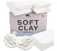 Original Stationery Arcilla Suave para Hacer Slime, Pasta para Modelar y Arcilla Blanca para Niños, Añade Pegamento y Espuma de Afeitar para Hacer Slime de Mantequilla, Soft Clay 600 Gramos