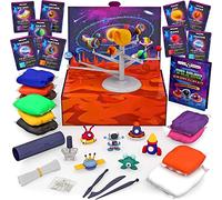 Original Stationery Kit de Arcilla Mini Galaxy 3D Solar System, 10 Colores de Arcilla de Secado al Aire - Pasta Modelar Niños y Accesorios para Hacer Sistema Solar Giratorio Regalos Niños