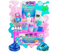 Original Stationery Kit de Slime Sirenas Brillantes, Pack Fantástico Que Brilla en la Oscuridad, Regalo Increíble para Niñas