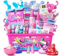 Original Stationery Kit de Slime Unicornio, Todo lo Que Necesitas Unicorn Slime Kit para Niñas de 10 a 12 años, Haz Slime Que Brilla en la Oscuridad Idea de Regalo Mágico para Niños