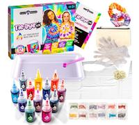 Original Stationery Tinte Ropa Kit de Teñido para Niños con Colores Brillantes Tie Dye Kit Juguetes para Niñas de Tintes de Tela Manualidades Tie-Dye Cumpleaños Regalos Niños